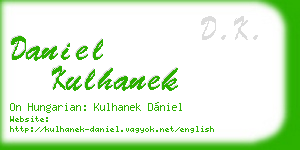 daniel kulhanek business card
